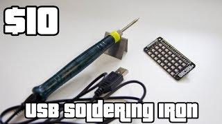 $10 USB soldering iron first look review