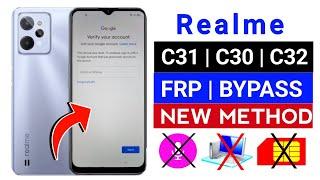 Realme C31 FRP Bypass Android 12,13 | New Solution | Realme (RMX3501) Gmail id Bypass Without Pc ll