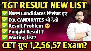 TGT 7471 RESULT NEW LIST NOTICE/TGT RESULT PROBLEM/WAITING LIST/PUNJABI RESULT/CET EXAM DATES #tgt