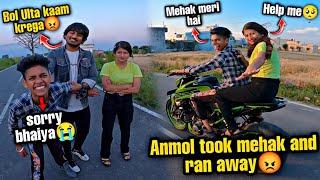 Anmol took Mehak and ran awayShe g0t @ger 0n Anmol||uttrakhand moto vlogger️