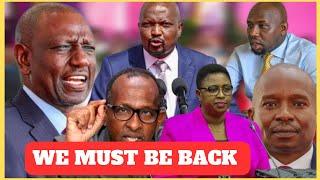 JUST IN!RUTO'S GREATEST MISTAKE AS KURIA & MURKOMEN INSIST ON COMING BACK AFTER NOM. DUALE & KINDIKI