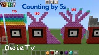 Counting by 5s Song | Skip Counting Songs for Kids | Minecraft Numberblocks Counting Songs