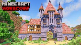 Let's Build a Village Gate House in Hardcore Minecraft!!!