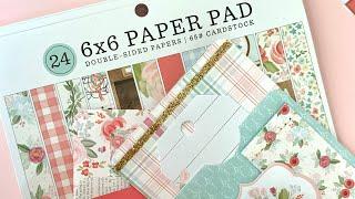 Let’s Use up 6x6 Paper Pad Projects Easy Mini Albums, Flat-mail