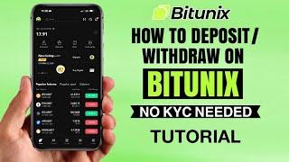 How to Deposit or Withdraw on BITUNIX Exchange | No KYC Needed | App Tutorial