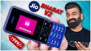 JioBharat V2 4G Unboxing & First Look - Jio Cinema in ₹999?