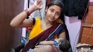 breastfeeding vlogs new 2024 beautiful mom indian in saree #garbavlog #breastmilk #breastfeeding