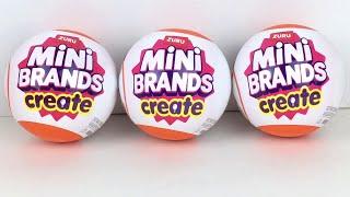 Mini Brands CREATE Master Chef DIY Mini Food Craft Capsules  Unboxing & Review #minibrands