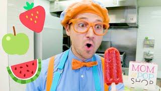 Blippi Makes Popsicles For Kids! - Educational Videos for Kids | Learn Fruits With Blippi