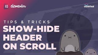Show-hide Header on Scroll in Elementor PRO