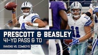 Dak Prescott's 41-Yard Bomb to Butler & Beasley's TD Catch! | Ravens vs. Cowboys | NFL