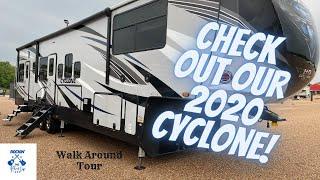 Our 2020 Heartland Cyclone 4007 Fifth Wheel Toy Hauler Walk Around Tour