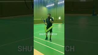 Shuttle Catching Skills | New Tricks | Watch And Learn #shorts #badminton #sports #Racket #shuttle