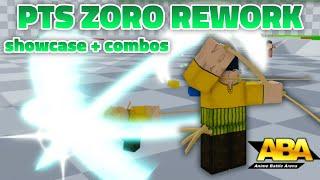 [ABA] PTS ZORO REWORK SHOWCASE + COMBOS (NEW ABA UPDATE!!!)