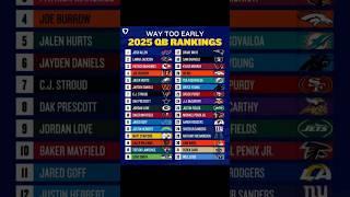 2025 QB Rankings #nflmemes #footballmemes #footballshorts #nfl #football #sports #quarterback