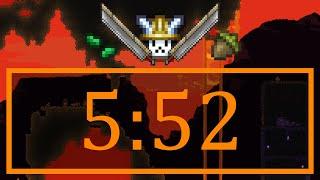 All Pre-Hardmode Bosses Journey Mode (Seeded) in 5:52 - Terraria Speedrun