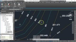 Display contour label in Civil3D