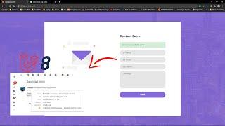 Send mail contact Laravel 8 and design form