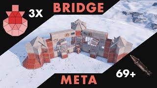 BRIDGE - Concept Anti-Siege TRIPLE BUNKER Base for TRIO - RUST 2024