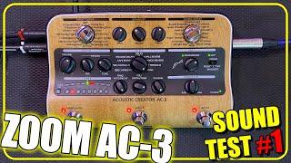 ZOOM AC-3 Acoustic Creator - SOUND TEST #1 (no talking) | piazzostrumenti.it