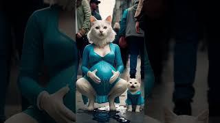 Pregnant Cat meow meow story #meow #unstoppable #kitten