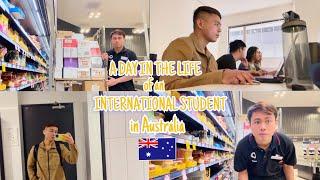 A day in the life of an International Student in Australia || Study - Work Day 🫶