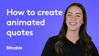 How to create animated quotes