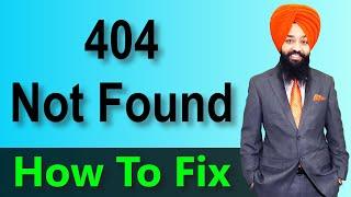 How To Fix 404 Page Not Found Errors In Wordpress | Techno Guider