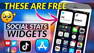 iPhone Social Media Stats Widgets iOS 14 I How to get a widget that displays social media followers