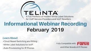 Telinta Webinar: Hosted White Label Solutions for VoIP Service Providers and Resellers