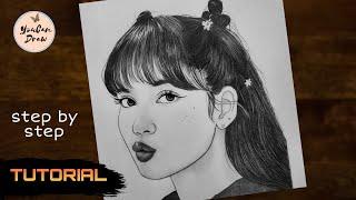 How to draw Lisa Blackpink easy | Drawing Tutorial | YouCanDraw