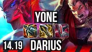 YONE vs DARIUS (TOP) | 8/2/3, Dominating | EUW Master | 14.19