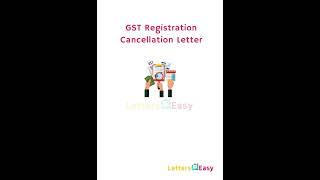 GST Registration Cancellation Letter Format, Sample Words, Template