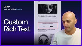 Custom CTAs, Buttons, and Rich Text Tricks | Day 9 of 100 Day of Webflow