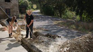 #12 Installation of the water line & small woodworking projects - Farm renovation in Italy