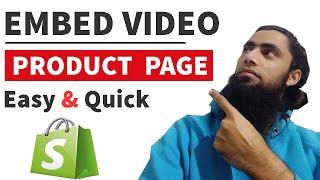 How To Add/Embed Video On Shopify Product Page | Autoplay Feature Available