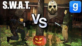 Horror Battle SWAT VS Jason Vorhees SNPC Fight Garry's Mod