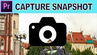 Take a Snapshot or Screenshot -Adobe Premiere Pro tutorial