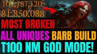 ALL UNIQUES Barbarian Build Is SO BUSTED! | Diablo 4 Season 2