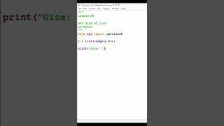 how to get size of list in python #shorts #python #coding #pythontricks