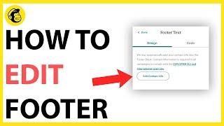 How to Edit Footer in Mailchimp [QUICK & EASY]