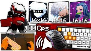 Top 3 Best PvP Packs Telly bridging Keyboard + Mouse Asmr Sounds Hypixel bedwars