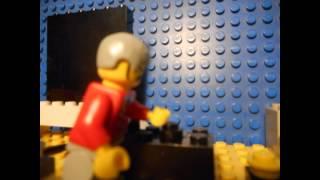 Angry Grandpa destroys PS4 in LEGO