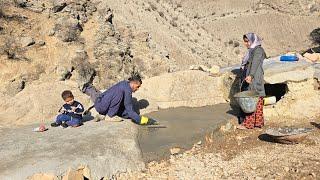 Nomadic Life: Building a Cement Yard Nomadic Home: Fishing in the River the Nomadic Way