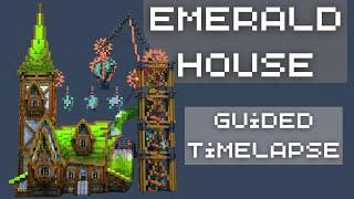 Minecraft Emerald House | Guided Timelapse