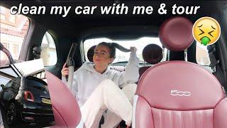 custom fiat 500 sport car tour & clean my car with me 2020