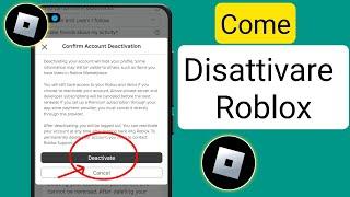 come disattivare l'account Roblox |  Disattivazione del nuovo account Roblox