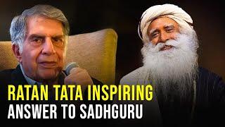 RARE "RATAN TATA & SADHGURU CONVERSATION!" | RIP RATAN TATA