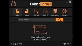 Folder Locker with AES encryption C#