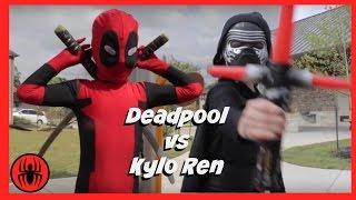 Kid Deadpool vs Kylo Ren in Real Life Superhero Battle | STAR WARS 7 Fights | Super Hero Kids Movie